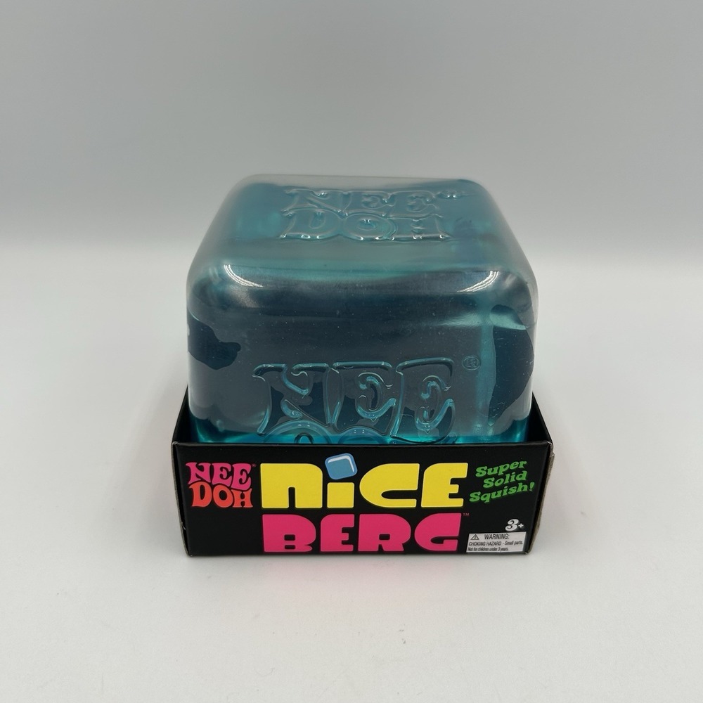 NeeDoh Nice Berg Blue XL Giant Nee Doh Niceberg Squishy Cube Ice TikTok Viral